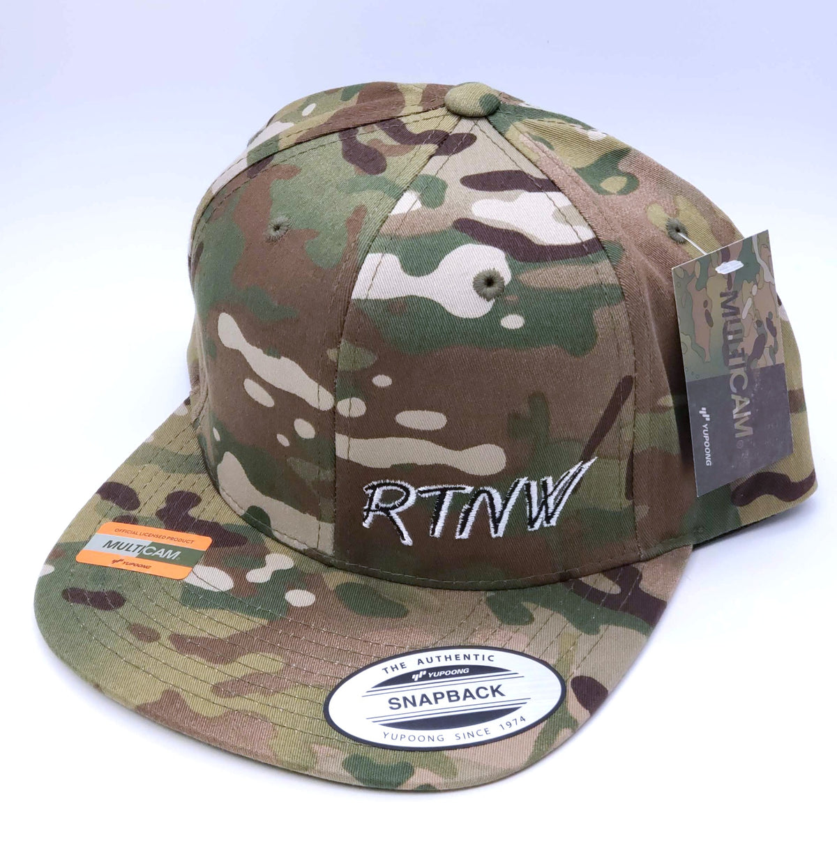 Camo Flat Bill Hat image 3